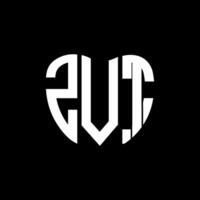 zvt letra logo creativo diseño. zvt único diseño. vector