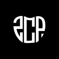 ZCP letter logo creative design. ZCP unique design. vector