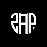 ZAP letter logo creative design. ZAP unique design. vector