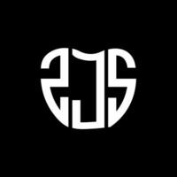 ZJS letter logo creative design. ZJS unique design. vector