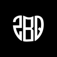 ZBQ letter logo creative design. ZBQ unique design. vector