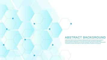 Abstract hexagon shapes for medical innovation, health care and science concept background. Vector illustration.