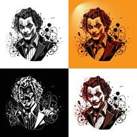 Joker vector art and sticker design