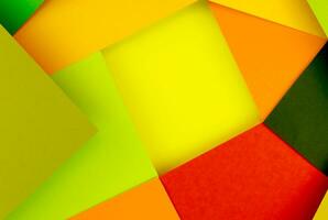 Abstract geometric paper shapes background design photo