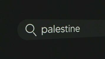 palestina i en Sök bar video