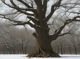 árbol hermosa cerca arriba imagen ai generado foto