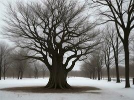 árbol hermosa cerca arriba imagen ai generado foto