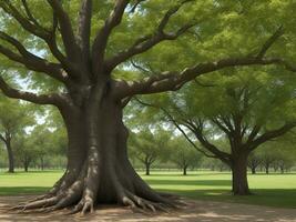 tree beautiful close up image ai generated photo