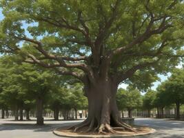 árbol hermosa cerca arriba imagen ai generado foto