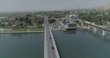 aerial view of city of Baku video