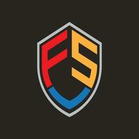 F and S letter logo vector