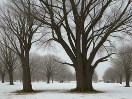 tree beautiful close up image ai generated photo