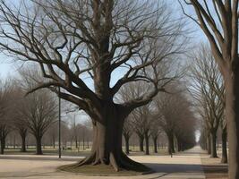 árbol hermosa cerca arriba imagen ai generado foto