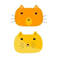 illustration of cats that have different colors vector