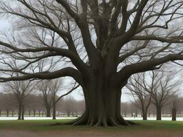 árbol hermosa cerca arriba imagen ai generado foto