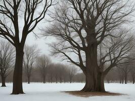 tree beautiful close up image ai generated photo