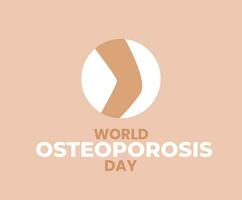Worls Osteoporosis day. ilustration design vector