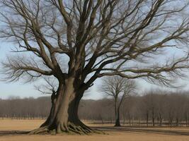 árbol hermosa cerca arriba imagen ai generado foto