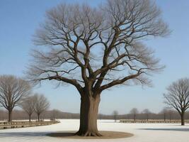 árbol hermosa cerca arriba imagen ai generado foto