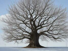 árbol hermosa cerca arriba imagen ai generado foto