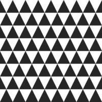 triángulo sin costura patrón, negro y blanco, monocromo, pirámide forma, geométrico zigzag fondo, vector ilustración