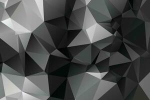 Abstract Gray background, low poly textured triangle shapes in random pattern, trendy lowpoly background. vector