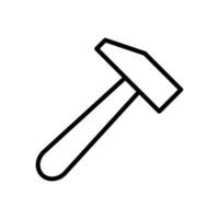 hammer icon vector design template simple and clean