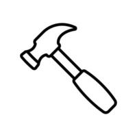 hammer icon vector design template simple and clean