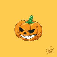 ilustración de vector de calabaza de halloween