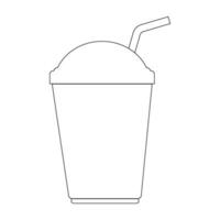 plastic cup icon vector