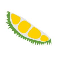 Durian Fruta icono vector