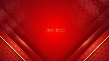 Luxury background with diagonal gold line and red line stripe decoration. Elegant style design concept vector