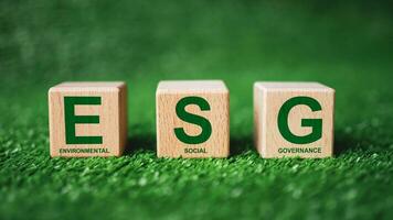 ESG concept for environment, society and governance in sustainable. business responsible environmental. photo