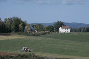 old house in the field photo