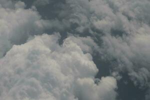 clouds over the sky and sea photo