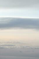 clouds over the sky by sunset photo