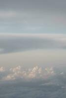 clouds over the sky by sunset photo