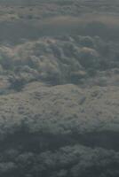 clouds over the sky and sea photo