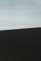 plowed field in the country photo