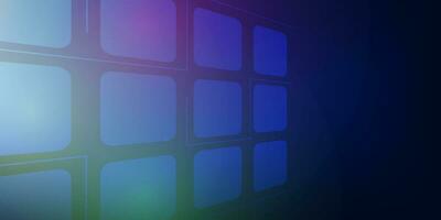 abstract blue tech background with squares vector