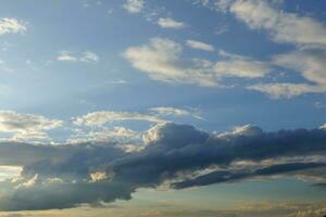 Blue sky natural background photo