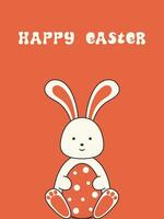 Happy Easter greeting card. vector