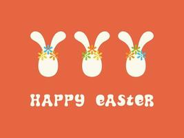 Happy Easter greeting card. vector