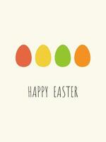 Happy Easter greeting card. vector