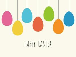 Happy Easter greeting card. vector