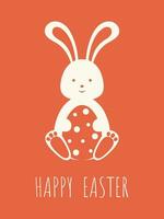 Happy Easter greeting card. vector