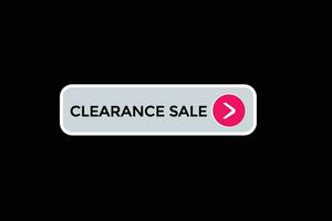 new clearance sale modern, website, click button, level, sign, speech, bubble  banner, vector