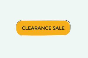 new clearance sale modern, website, click button, level, sign, speech, bubble  banner, vector