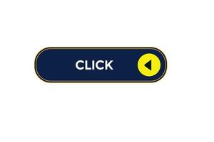 new click modern, website, click button, level, sign, speech, bubble  banner, vector