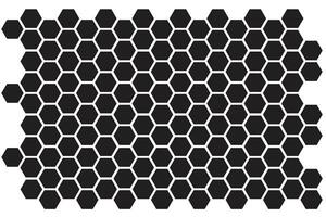 Black And White Hexagonal patterned background Design . Illustration Vector Eps